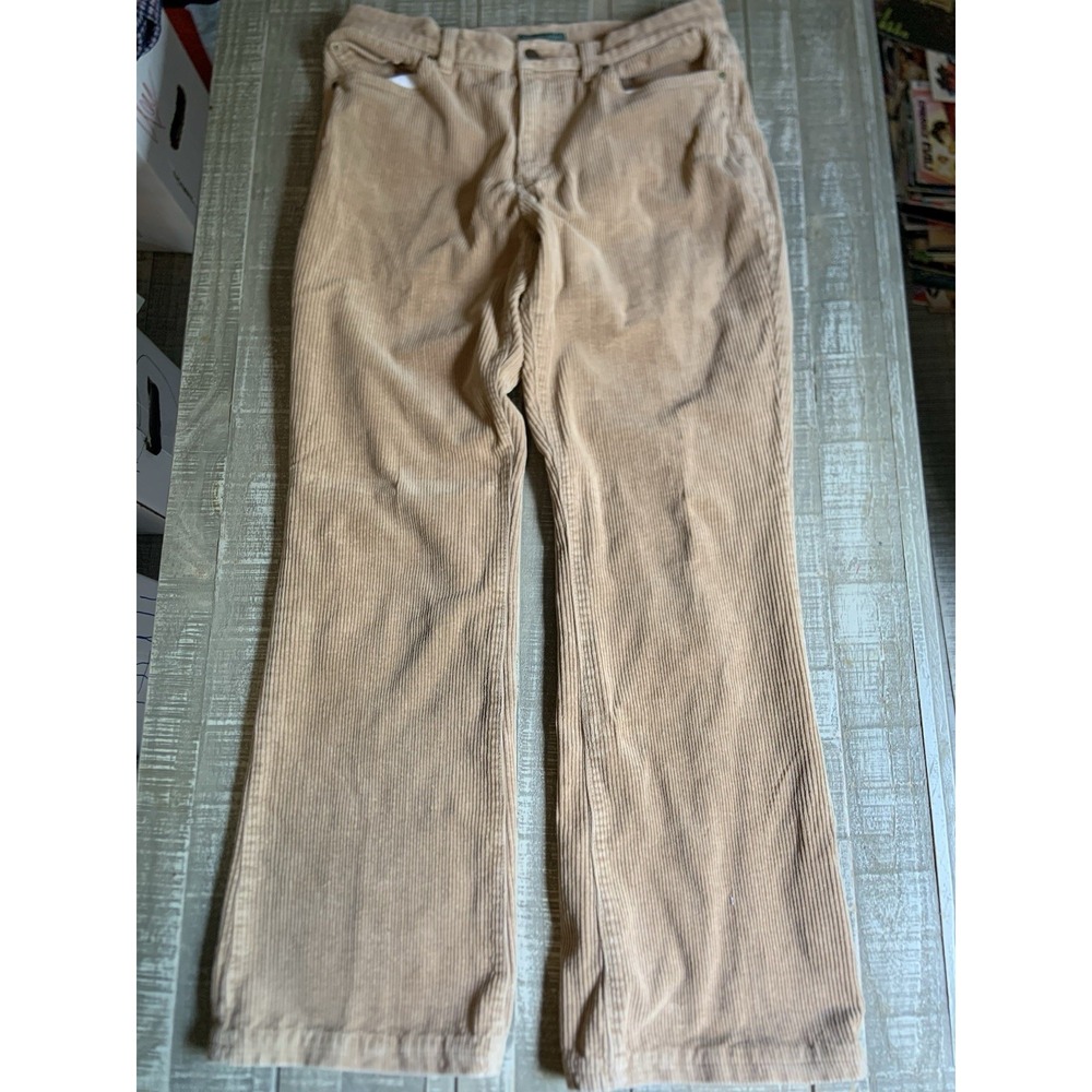 RALPH LAUREN JEANS CO BROWN SIZE 8‎ CORDUROY PANTS JEANS BOOT CUT